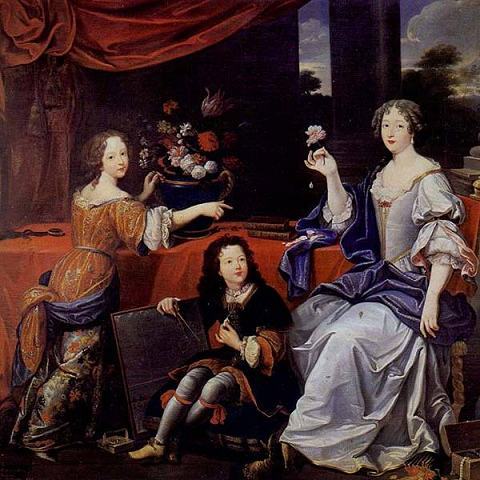 Franoise Louise de La Baume Le Blanc et ses enfants